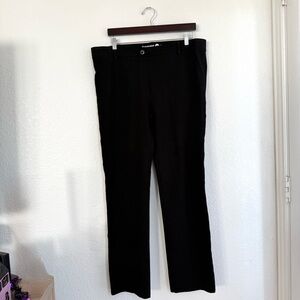Betabrand Womens Dress Pants Black Yoga Stretch Pull On Size 2XL